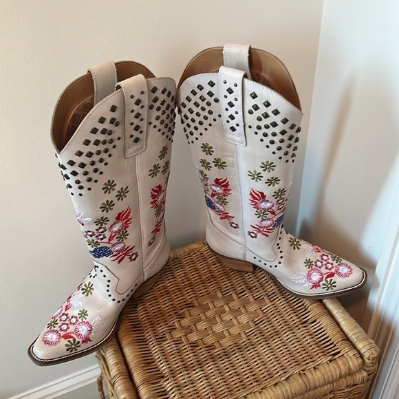 Anthropologie Dingo Poppy Cowboy Boots Size 7 NEW - Picture 7 of 14